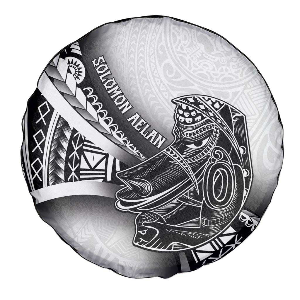 Solomon Islands Nguzunguzu Spare Tire Cover Polynesian Tribal Pattern