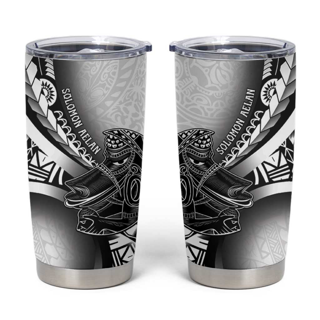 Solomon Islands Nguzunguzu Tumbler Cup Polynesian Tribal Pattern LT05 White - Polynesian Pride