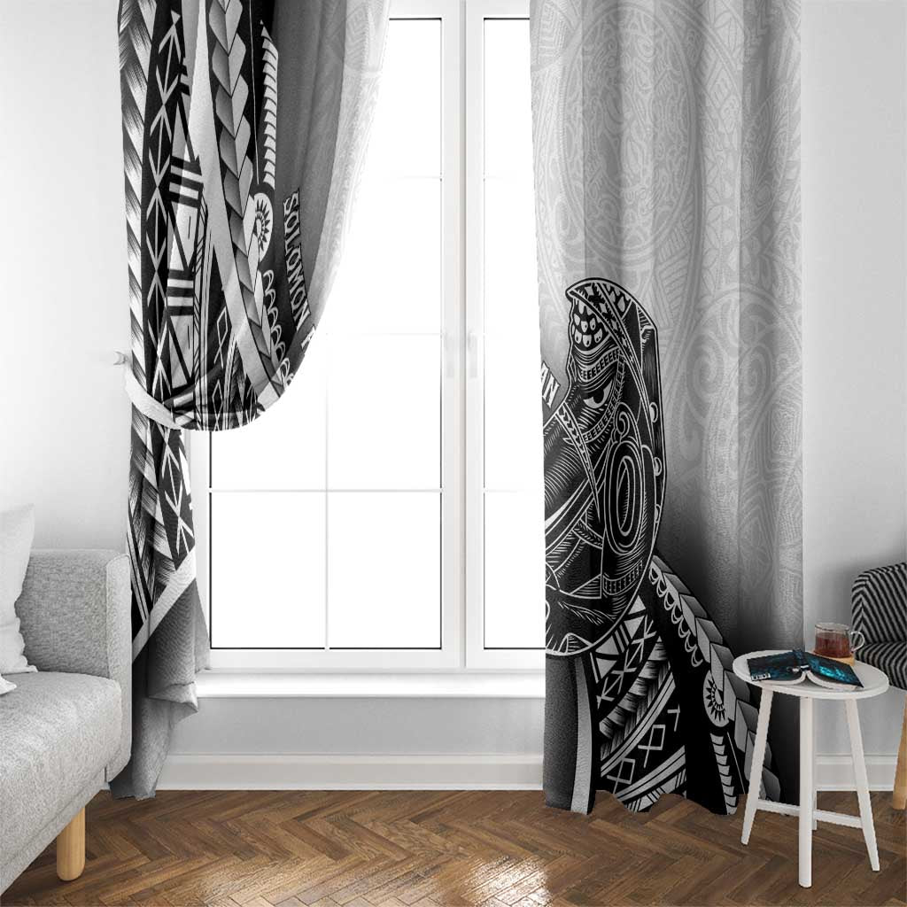 Solomon Islands Nguzunguzu Window Curtain Polynesian Tribal Pattern