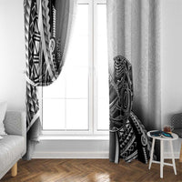 Solomon Islands Nguzunguzu Window Curtain Polynesian Tribal Pattern