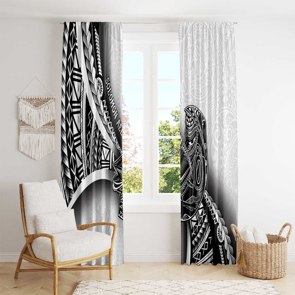Solomon Islands Nguzunguzu Window Curtain Polynesian Tribal Pattern