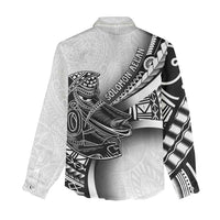 Solomon Islands Nguzunguzu Women Casual Shirt Polynesian Tribal Pattern