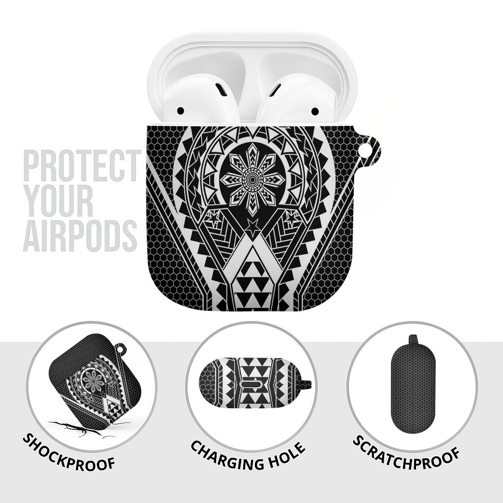 Philippines Batok Tribal Inspired Tattoo Black AirPods Case LT05 - Polynesian Pride