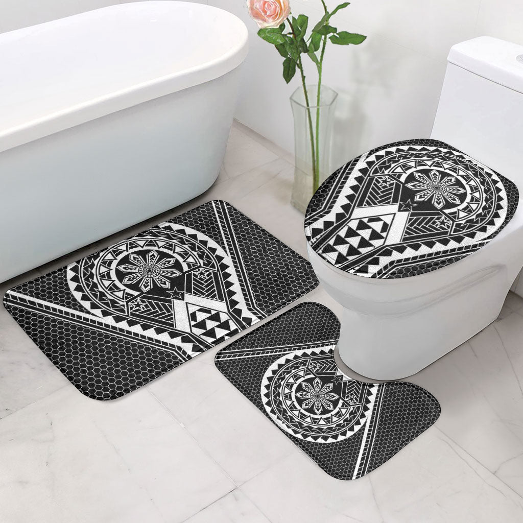 Philippines Batok Tribal Inspired Tattoo Black Bathroom Set LT05 - Polynesian Pride