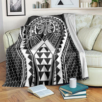 Philippines Batok Tribal Inspired Tattoo Black Blanket LT05 Black - Polynesian Pride