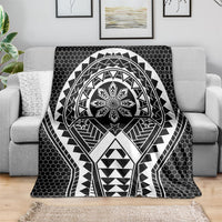Philippines Batok Tribal Inspired Tattoo Black Blanket LT05 - Polynesian Pride