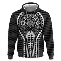 Philippines Batok Tribal Inspired Tattoo Black Hoodie LT05 Pullover Hoodie Black - Polynesian Pride