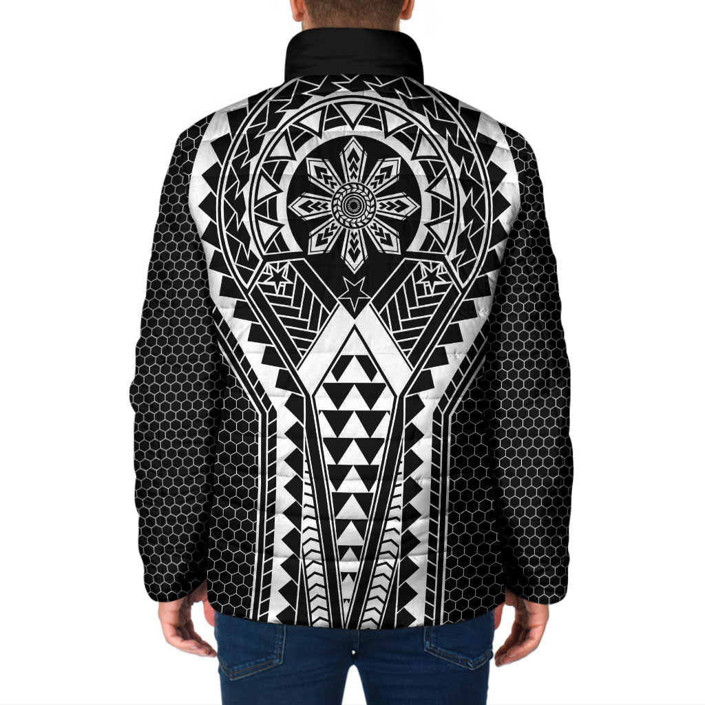 Philippines Batok Tribal Inspired Tattoo Black Padded Jacket LT05 - Polynesian Pride