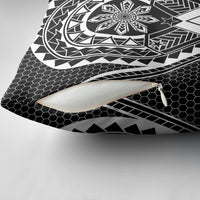 Philippines Batok Tribal Inspired Tattoo Black Pillow Cover LT05 - Polynesian Pride