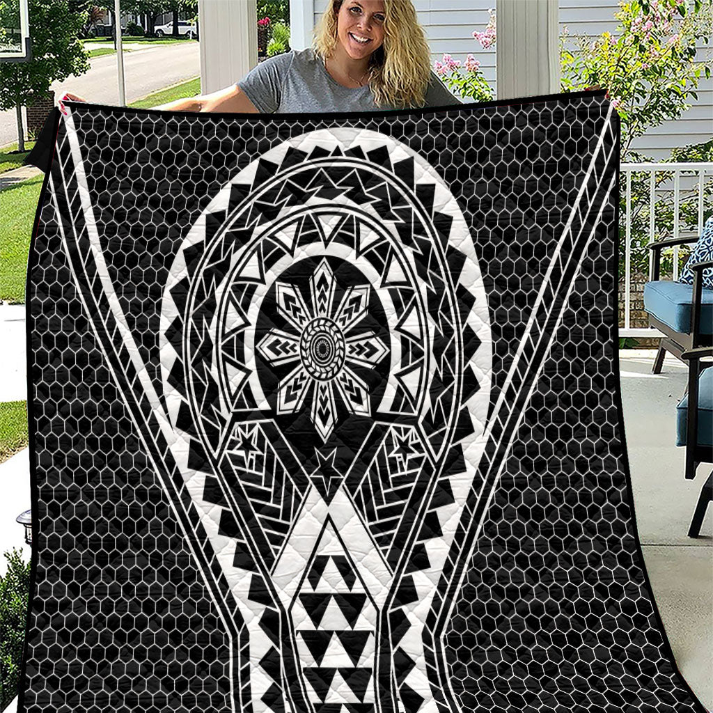 Philippines Batok Tribal Inspired Tattoo Black Quilt LT05 Black - Polynesian Pride