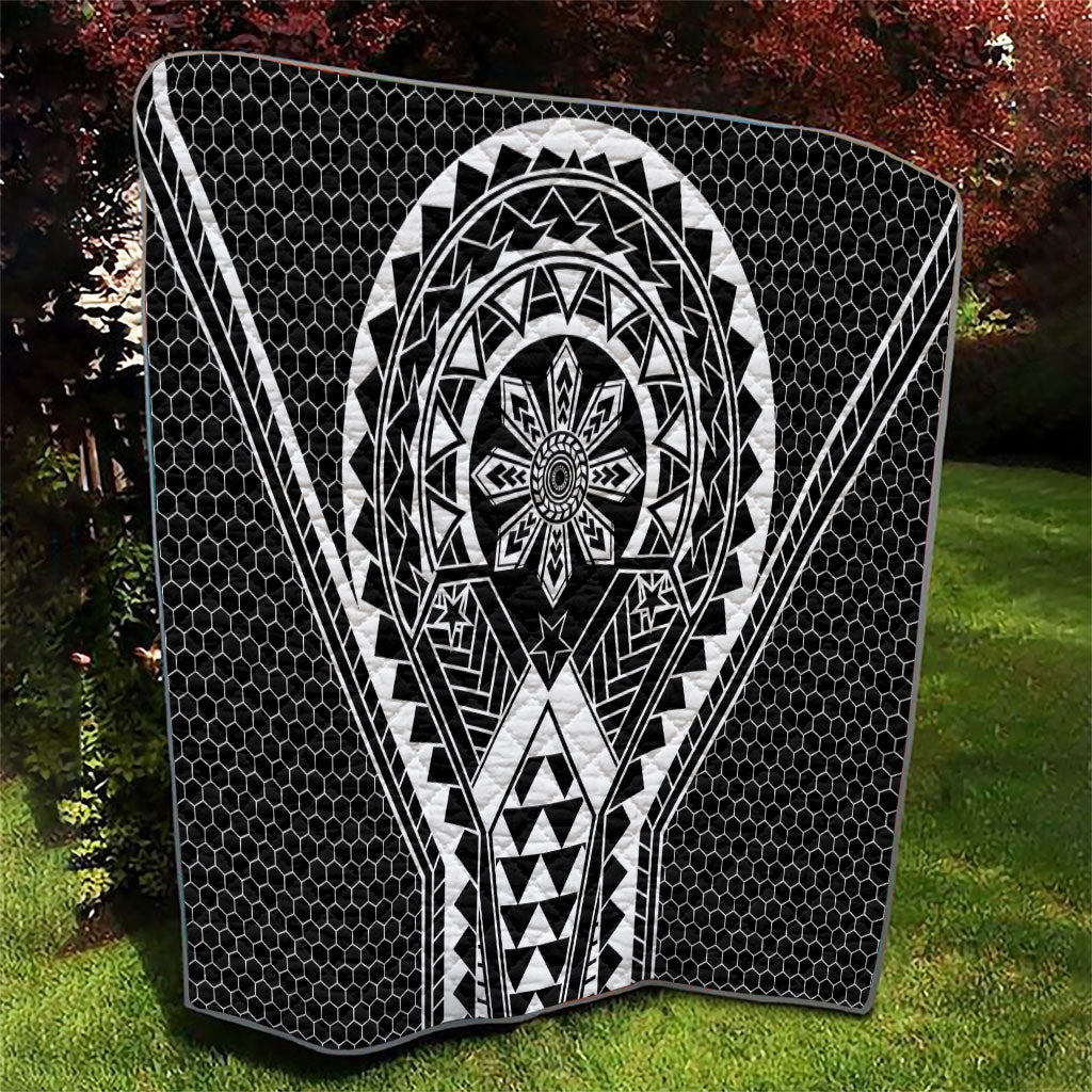 Philippines Batok Tribal Inspired Tattoo Black Quilt LT05 - Polynesian Pride