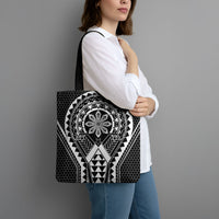 Philippines Batok Tribal Inspired Tattoo Black Tote Bag LT05 - Polynesian Pride