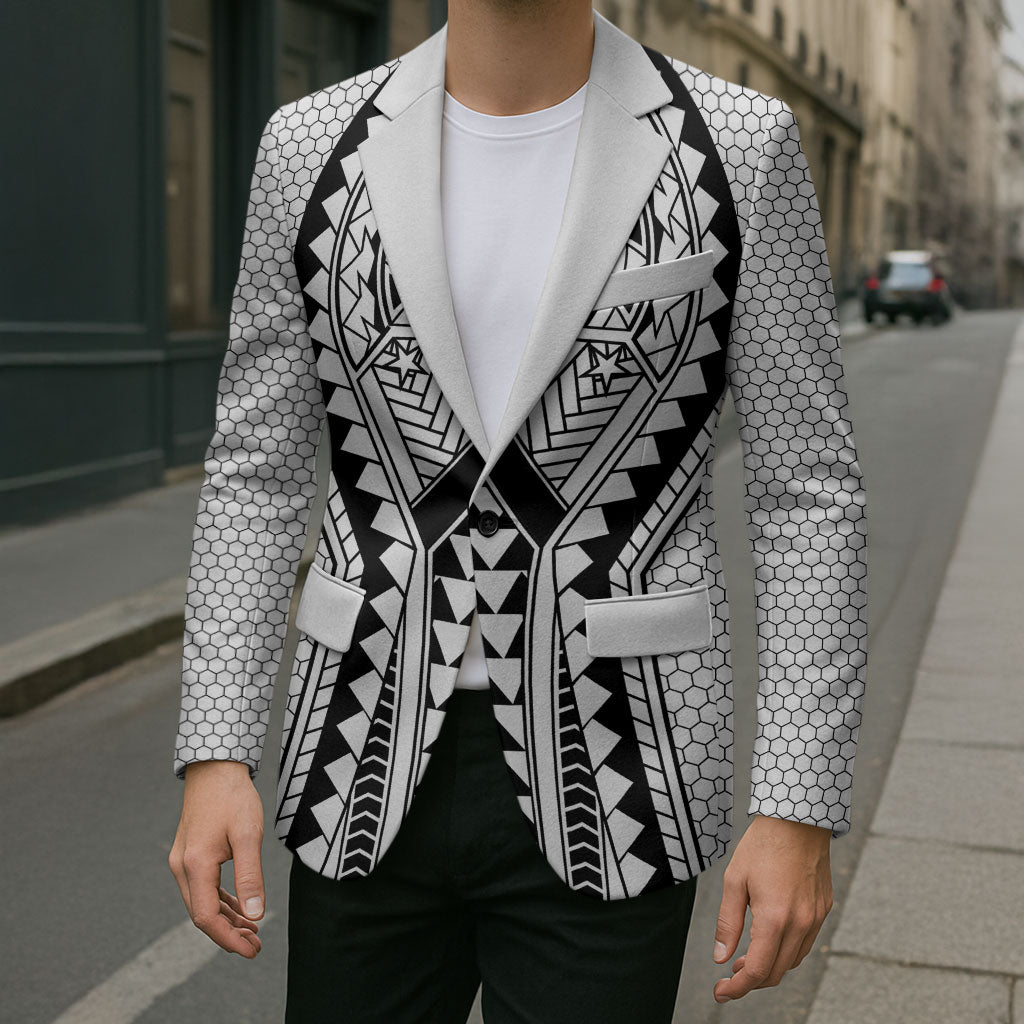 Philippines Batok Tribal Inspired Tattoo White Blazer LT05 - Polynesian Pride