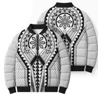 Philippines Batok Tribal Inspired Tattoo White Bomber Puffer Jacket LT05 - Polynesian Pride