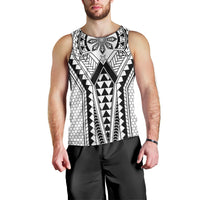 Philippines Batok Tribal Inspired Tattoo White Men Tank Top LT05 - Polynesian Pride