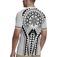 Philippines Batok Tribal Inspired Tattoo White Rugby Jersey LT05 - Polynesian Pride
