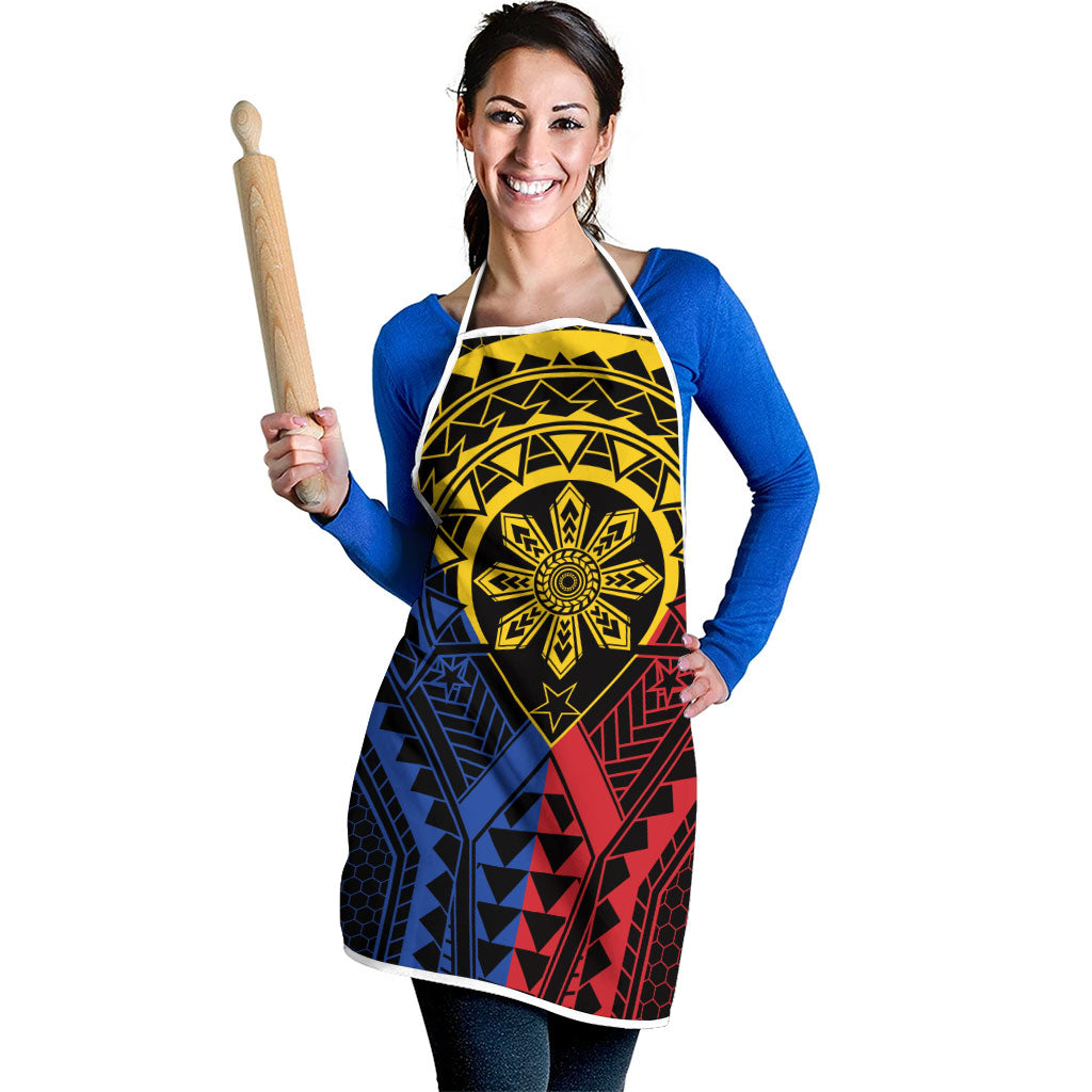 Philippines Batok Tribal Inspired Tattoo Apron LT05 - Polynesian Pride