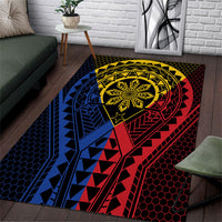 Philippines Batok Tribal Inspired Tattoo Area Rug LT05 Multicolor - Polynesian Pride