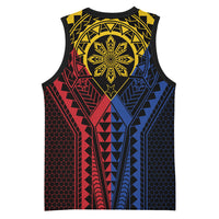 Philippines Batok Tribal Inspired Tattoo Basketball Jersey LT05 - Polynesian Pride