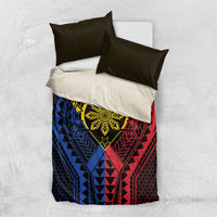 Philippines Batok Tribal Inspired Tattoo Bedding Set LT05 US Twin 172cm x 218cm Multicolor - Polynesian Pride