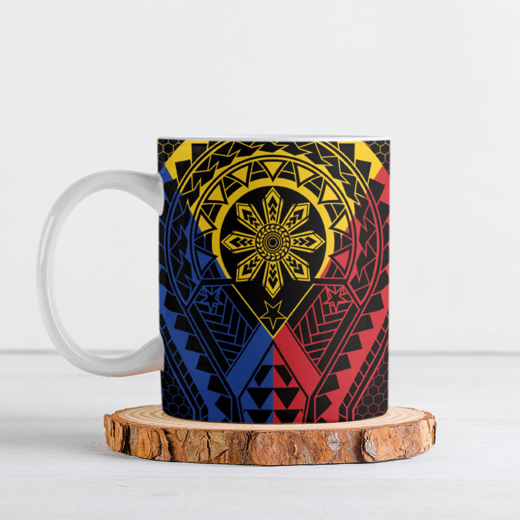 Philippines Batok Tribal Inspired Tattoo Ceramic Mug LT05 Multicolor - Polynesian Pride