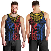 Philippines Batok Tribal Inspired Tattoo Men Tank Top LT05 - Polynesian Pride