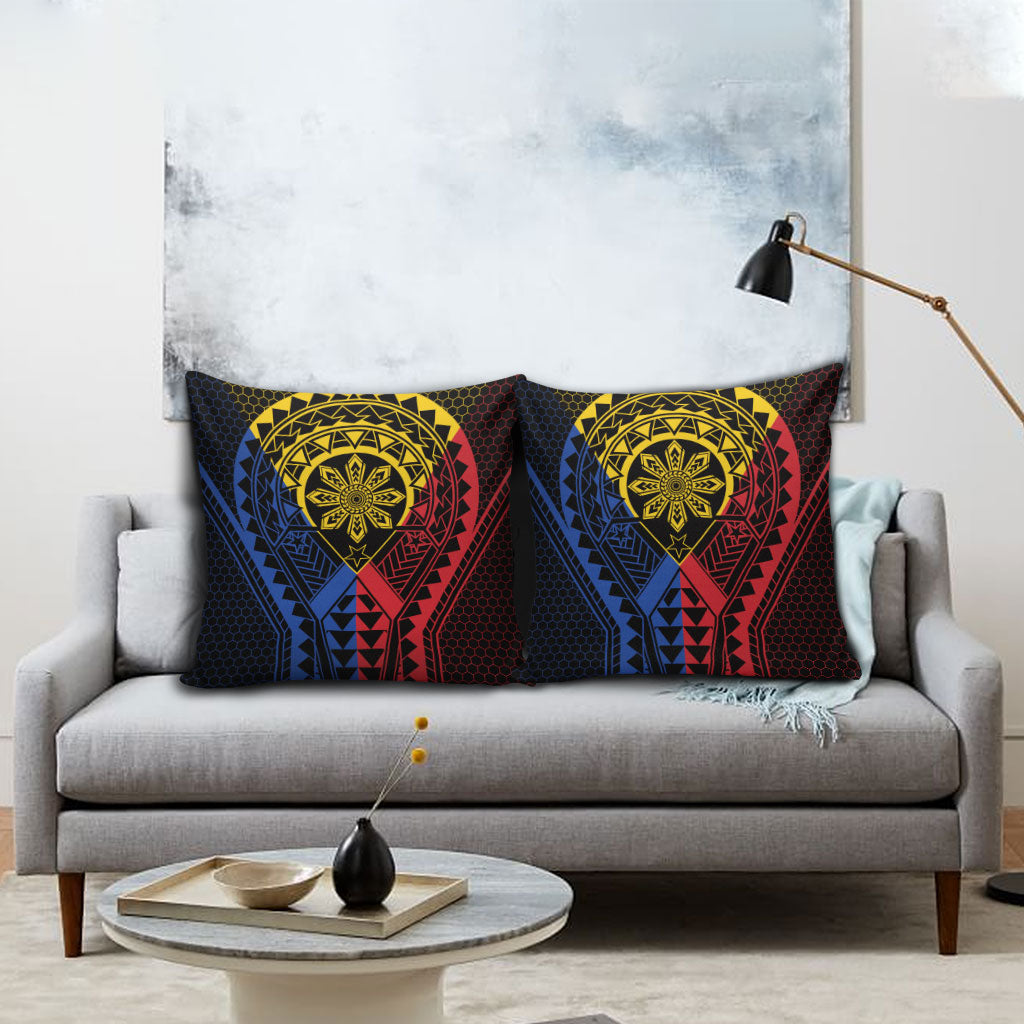 Philippines Batok Tribal Inspired Tattoo Pillow Cover LT05 - Polynesian Pride