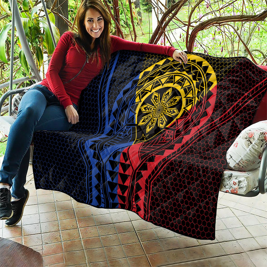 Philippines Batok Tribal Inspired Tattoo Quilt LT05 - Polynesian Pride