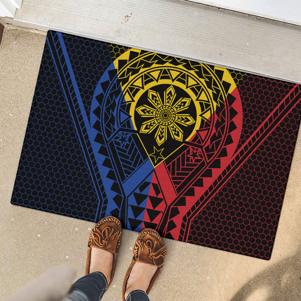 Philippines Batok Tribal Inspired Tattoo Rubber Doormat LT05 - Polynesian Pride