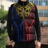 Philippines Batok Tribal Inspired Tattoo Sleeveless Puffer Jacket LT05 - Polynesian Pride