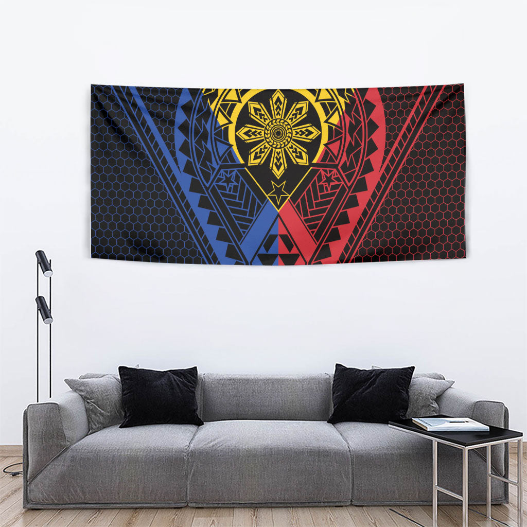 Philippines Batok Tribal Inspired Tattoo Tapestry LT05 - Polynesian Pride
