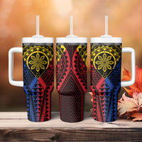 Philippines Batok Tribal Inspired Tattoo Tumbler With Handle LT05 - Polynesian Pride