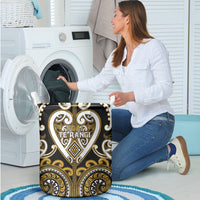 Aotearoa Ngai Te Rangi Laundry Basket Maori Tribal Pattern LT05 - Polynesian Pride