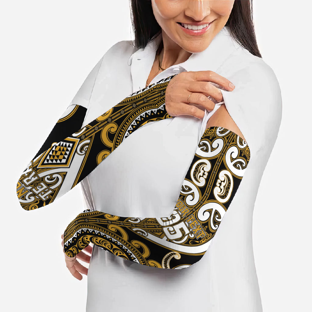 Custom Aotearoa Ngai Te Rangi Arm Sleeves Maori Tribal Pattern LT05 - Polynesian Pride
