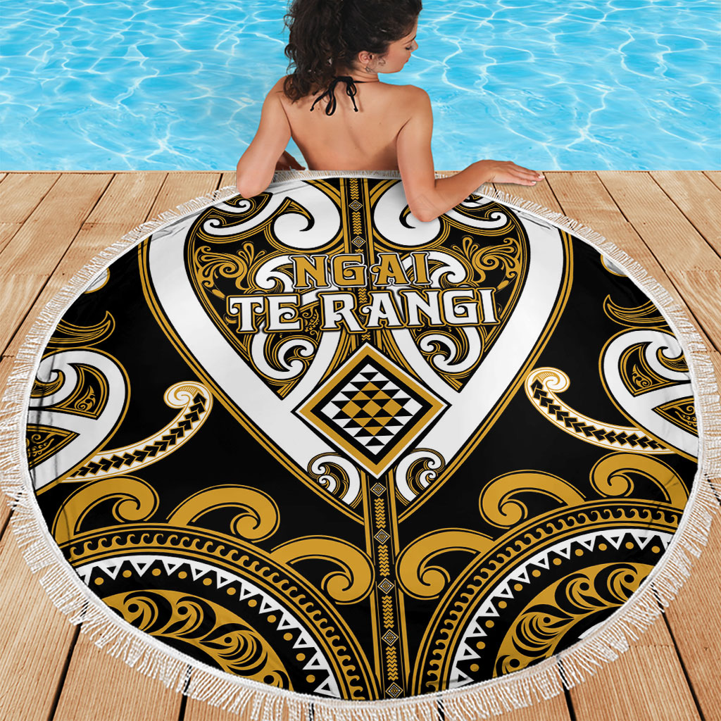 Aotearoa Ngai Te Rangi Beach Blanket Maori Tribal Pattern LT05 - Polynesian Pride
