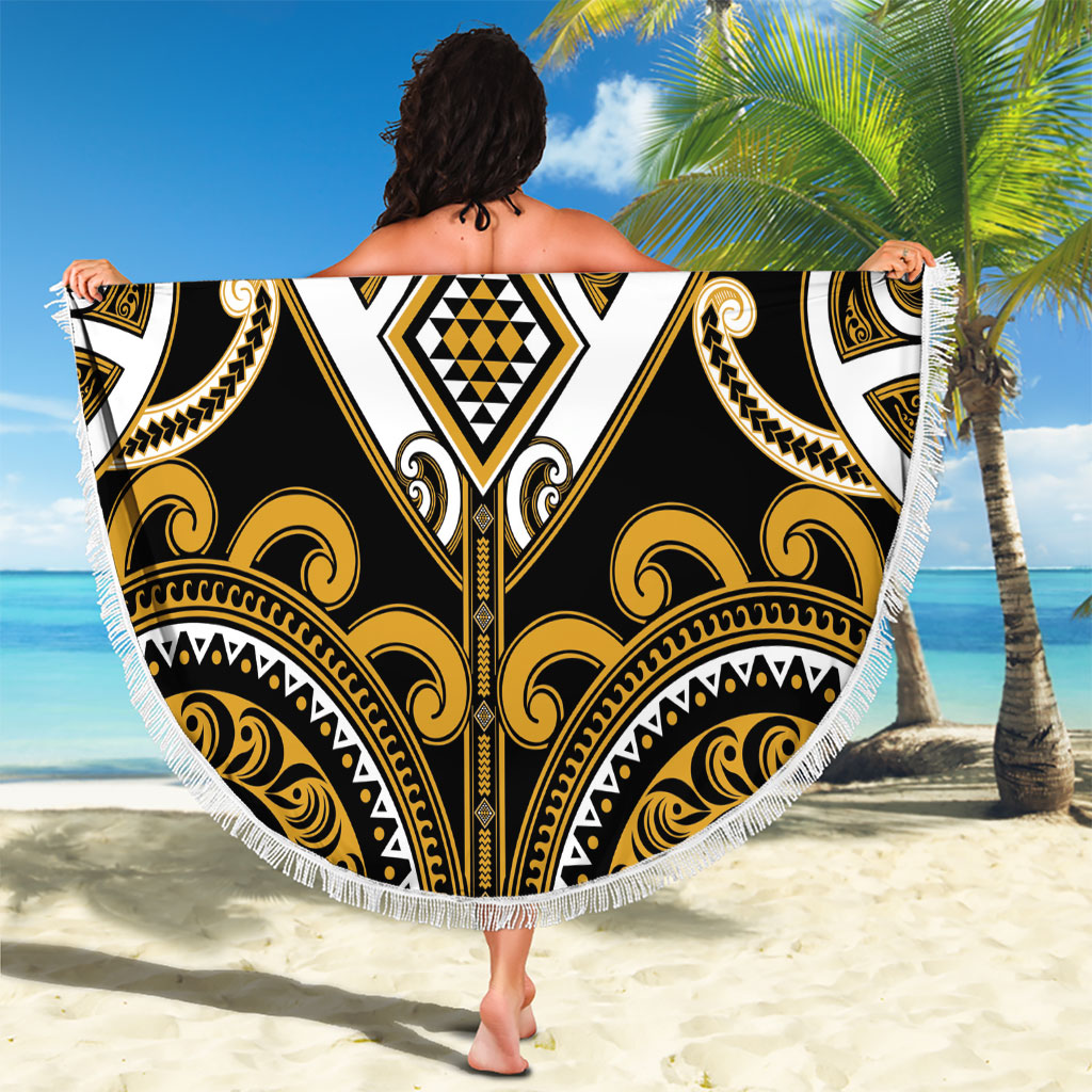 Aotearoa Ngai Te Rangi Beach Blanket Maori Tribal Pattern LT05 - Polynesian Pride