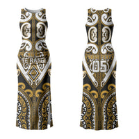 Custom Aotearoa Ngai Te Rangi Couples Matching Tank Maxi Dress and Long Sleeve Button Shirt Maori Tribal Pattern LT05 - Polynesian Pride