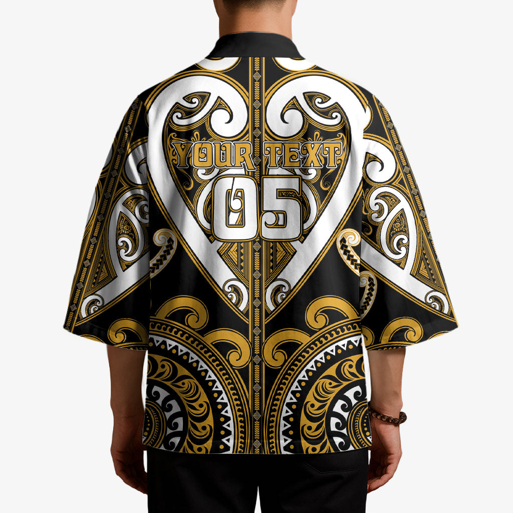 Custom Aotearoa Ngai Te Rangi Kimono Maori Tribal Pattern LT05 - Polynesian Pride