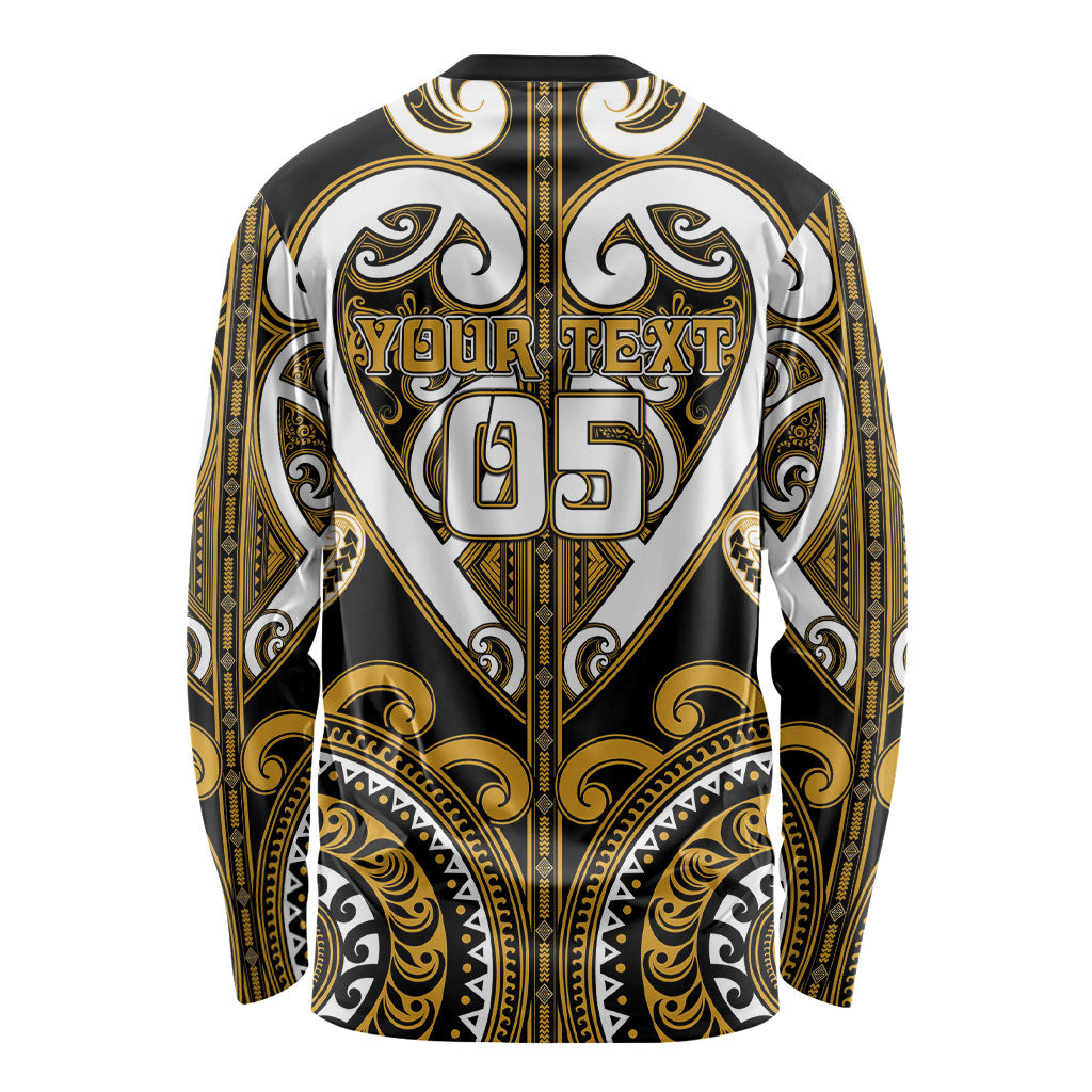Custom Aotearoa Ngai Te Rangi Long Sleeve Shirt Maori Tribal Pattern LT05 - Polynesian Pride