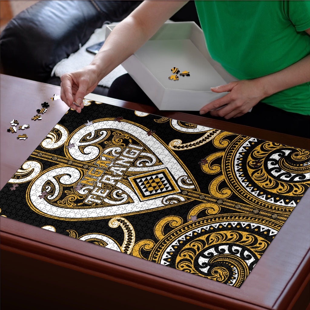 Aotearoa Ngai Te Rangi Puzzle Maori Tribal Pattern LT05 - Polynesian Pride