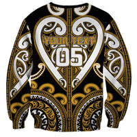 Custom Aotearoa Ngai Te Rangi Sweatshirt Maori Tribal Pattern LT05 - Polynesian Pride