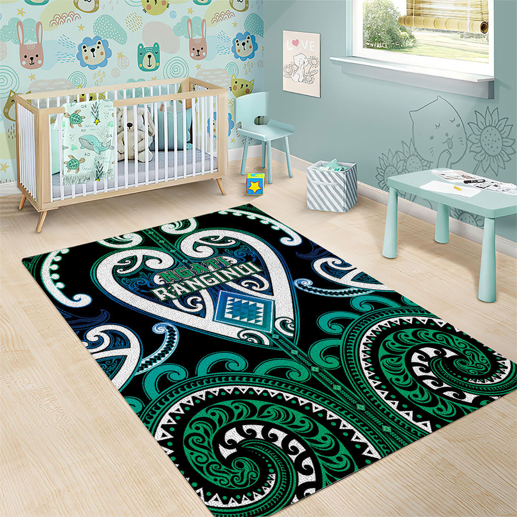 Aotearoa Ngati Ranginui Area Rug Maori Tribal Pattern LT05 - Polynesian Pride
