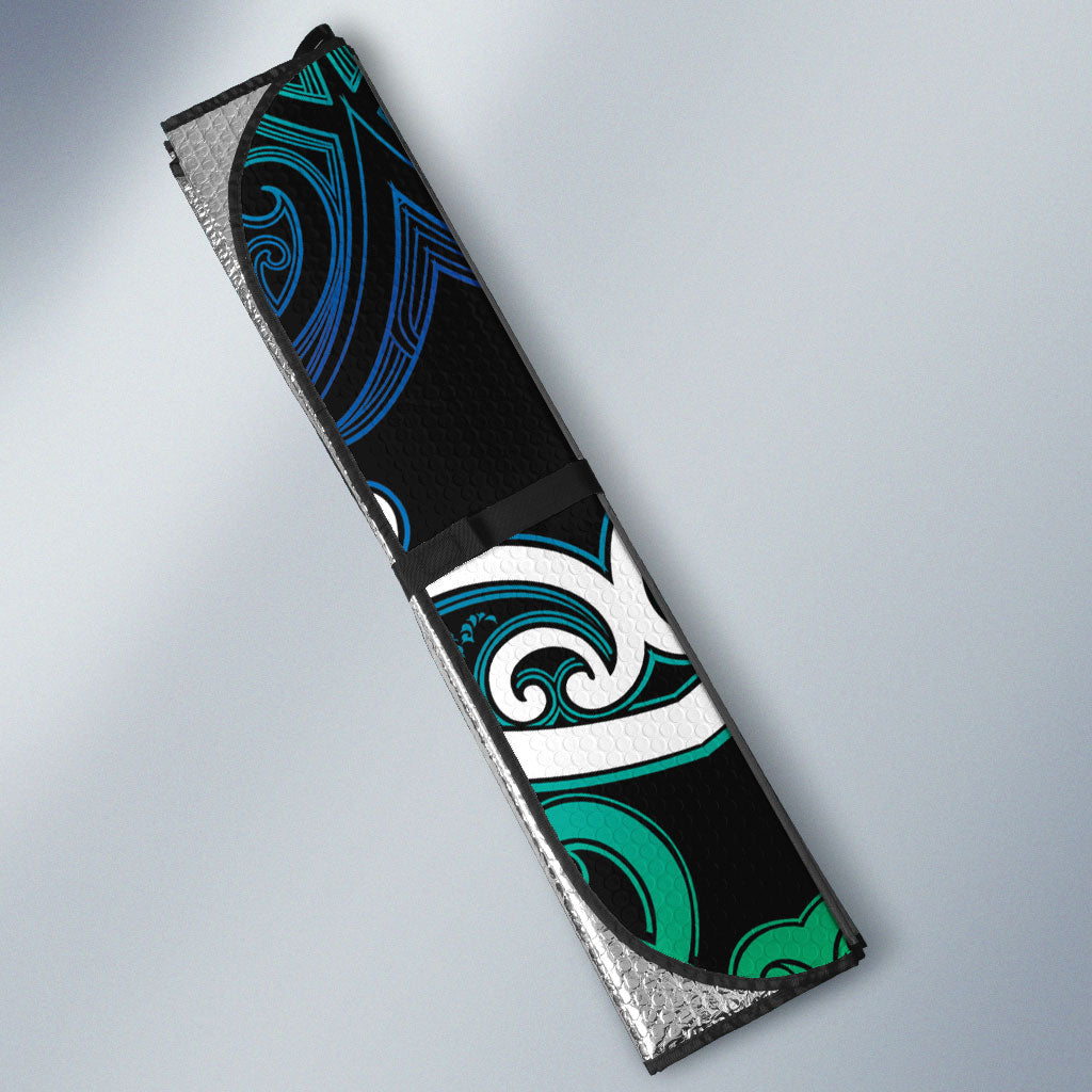 Aotearoa Ngati Ranginui Auto Sun Shade Maori Tribal Pattern LT05 - Polynesian Pride