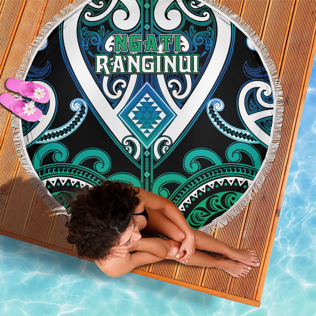 Aotearoa Ngati Ranginui Beach Blanket Maori Tribal Pattern LT05 - Polynesian Pride