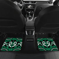Custom Aotearoa Ngati Ranginui Car Mats Maori Tribal Pattern LT05 Set 2pcs - Back Cyan - Polynesian Pride
