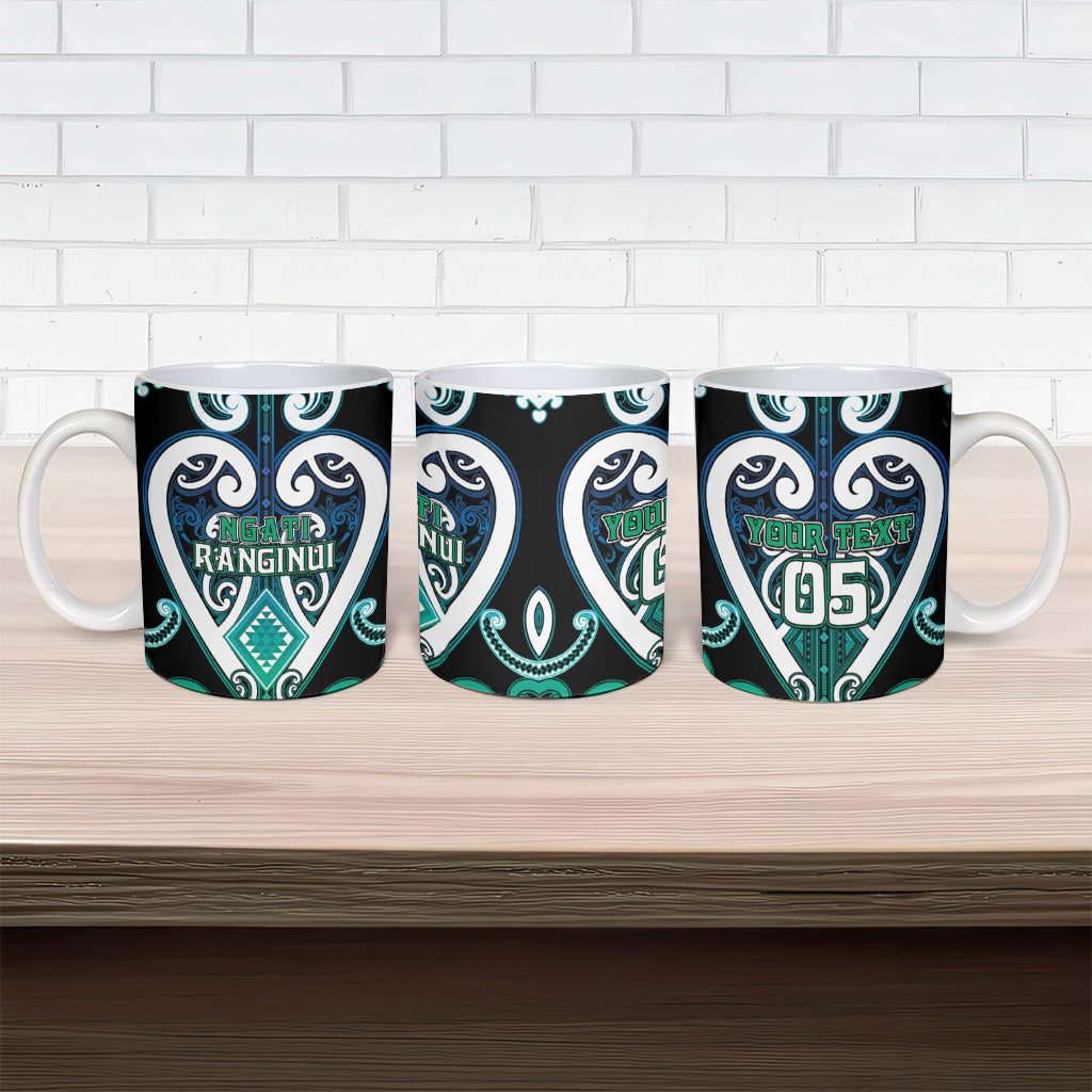 Custom Aotearoa Ngati Ranginui Ceramic Mug Maori Tribal Pattern LT05 - Polynesian Pride