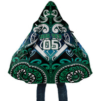 Custom Aotearoa Ngati Ranginui Cloak Maori Tribal Pattern LT05 Unisex Cyan - Polynesian Pride
