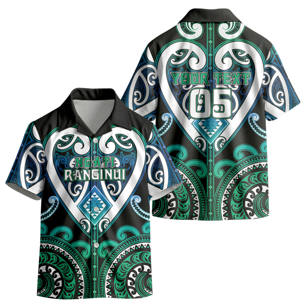 Custom Aotearoa Ngati Ranginui Kid Hawaiian Shirt Maori Tribal Pattern LT05 - Polynesian Pride