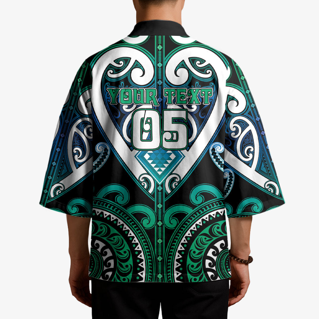 Custom Aotearoa Ngati Ranginui Kimono Maori Tribal Pattern LT05 - Polynesian Pride