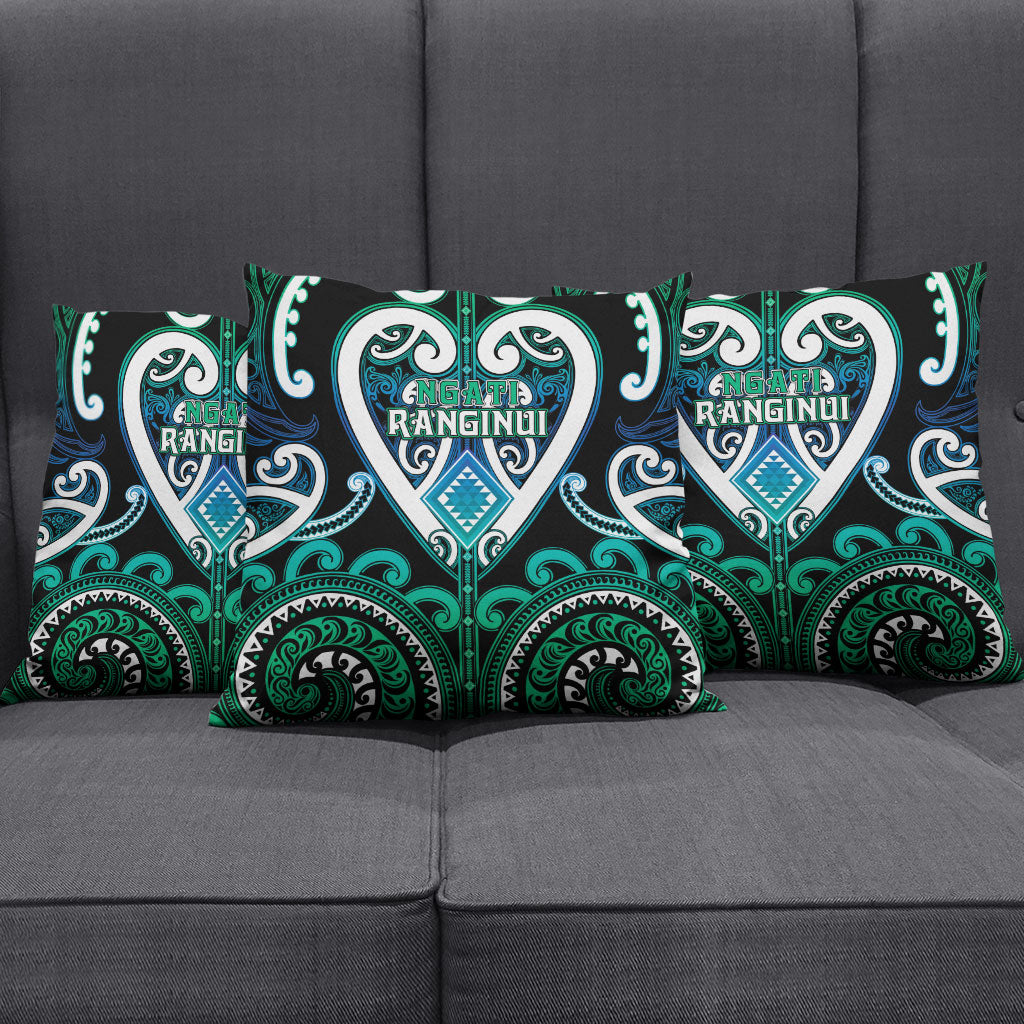 Aotearoa Ngati Ranginui Pillow Cover Maori Tribal Pattern LT05 - Polynesian Pride